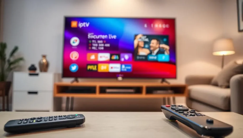 IPTV apps sur Smart TV pendant une longue session de streaming
